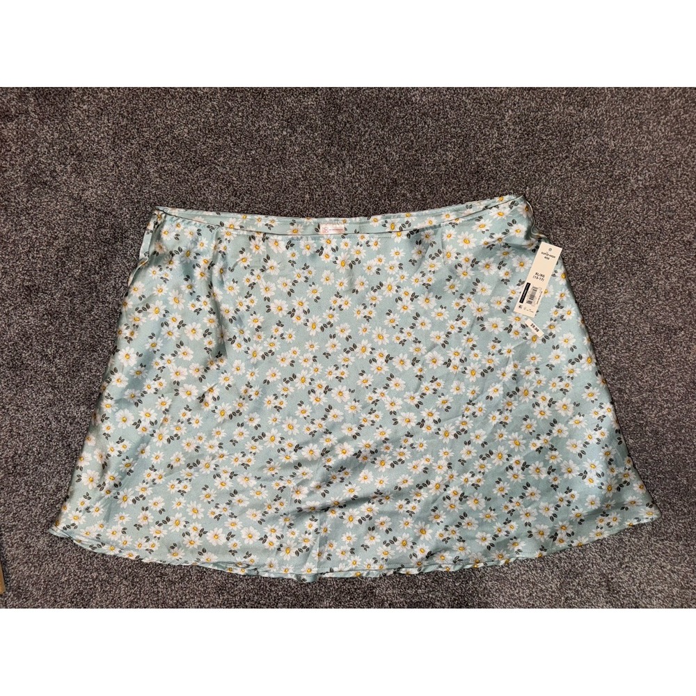 No Boundaries Women's Blue‎ Floral High-Rise Skirt NWT